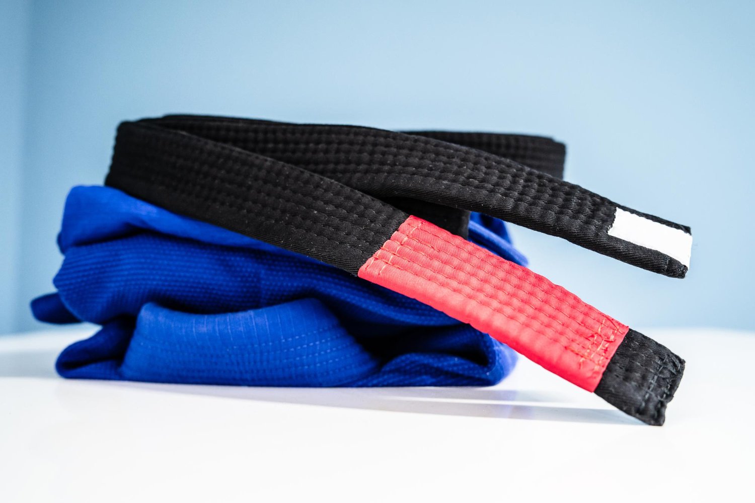 BJJ belts organized by color