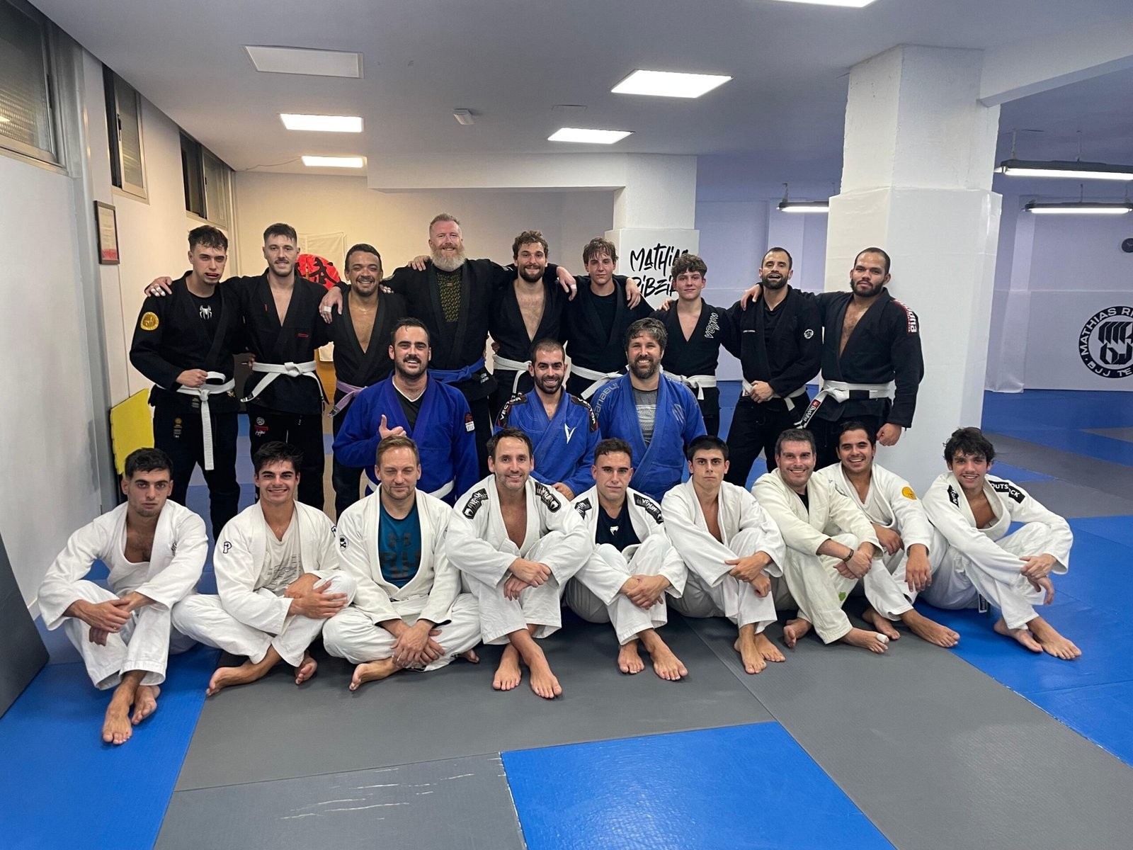 Mathias Ribeiro Team in its BJJ academy in Madrid