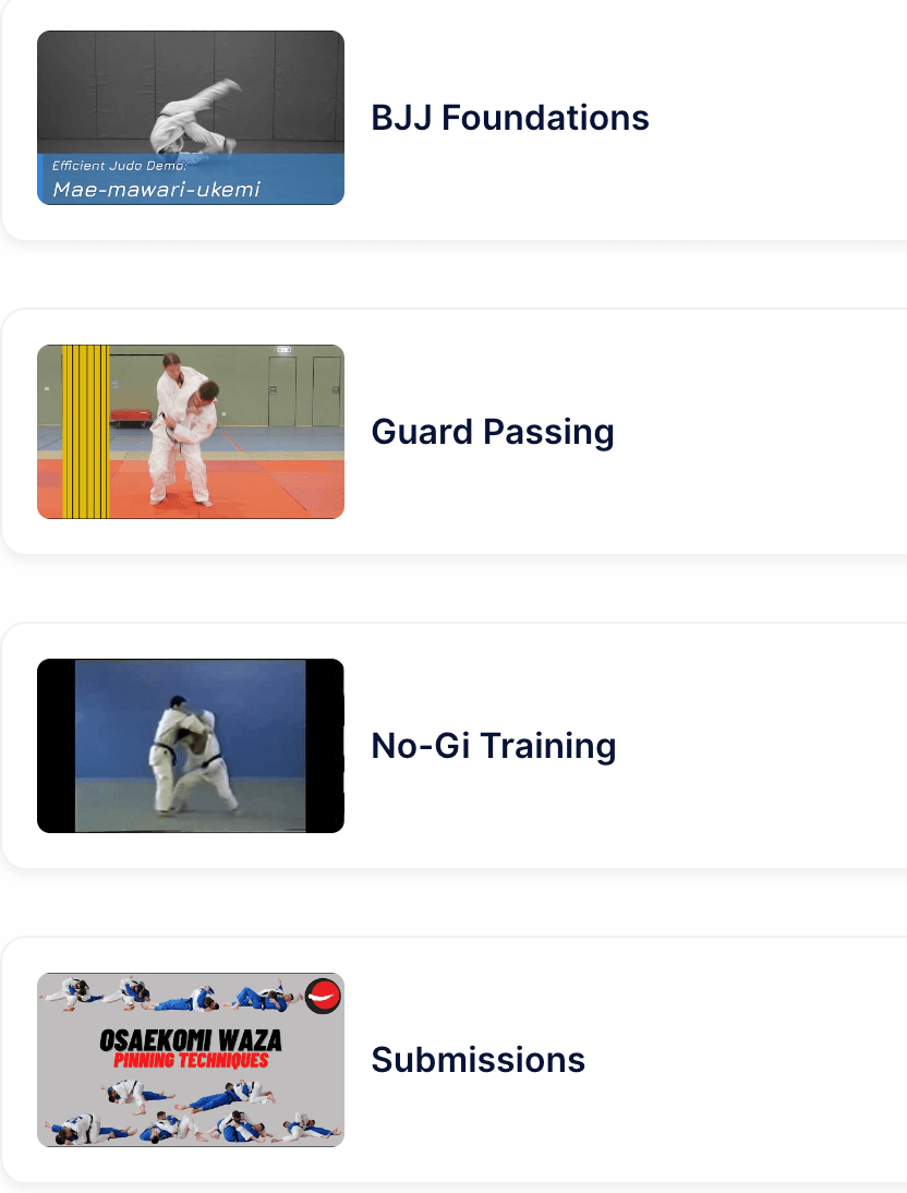 Private video collections organized by topic